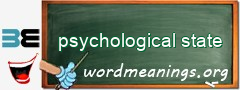 WordMeaning blackboard for psychological state